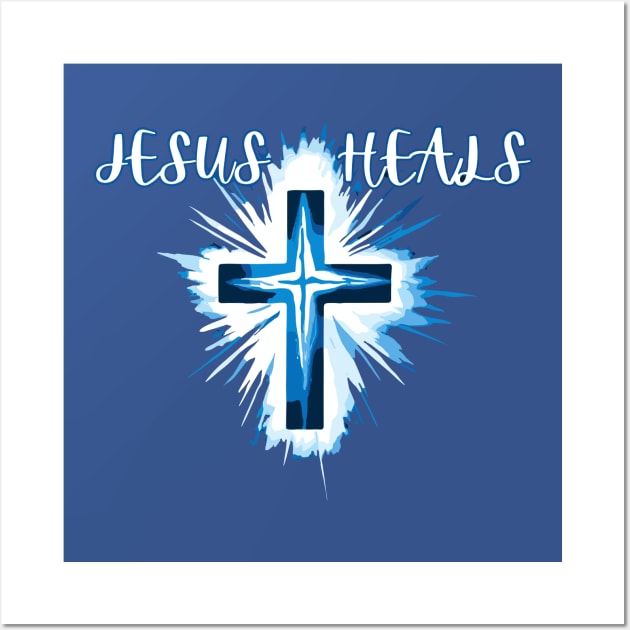 Jesus Heals Wall Art by  Colorful&Goldie